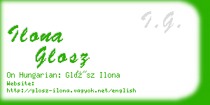 ilona glosz business card